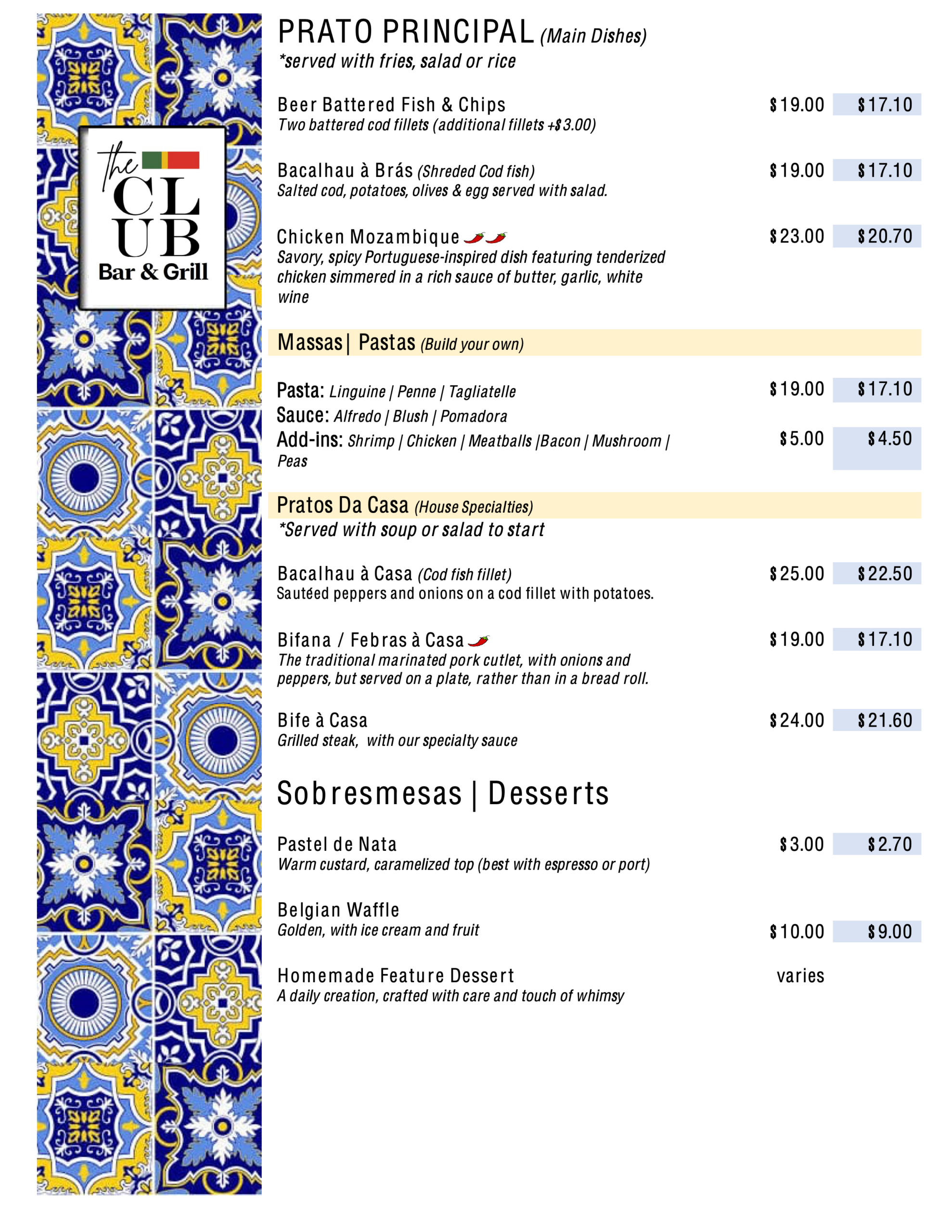 Clubn Menu Pg 3